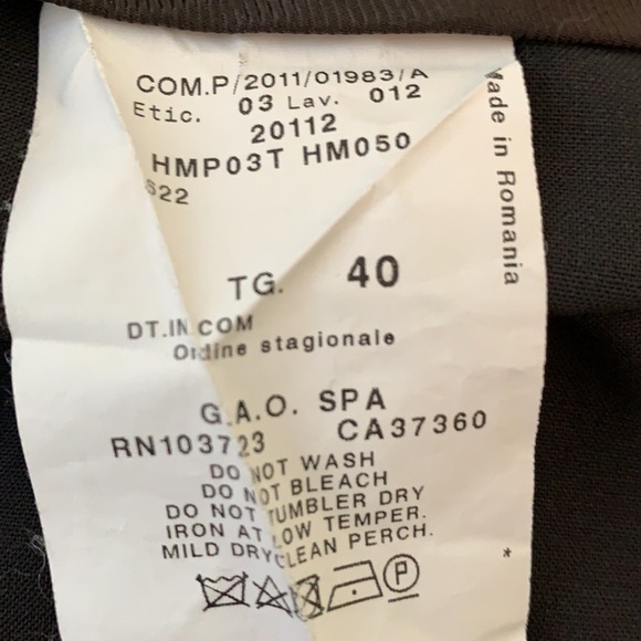 Armani summer light wool straight leg trousers EUC - Picture 7 of 9